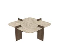 Calicosy LUMA Table basse carrée avec bords arrondis Longueur 90 cm