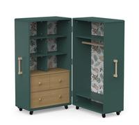 Calicosy Malle Dressing L65 cm - Mini ME - en MDF Laqué - Vert - pour Chambre - L69,6 x l64,6 x H112,4 cm
