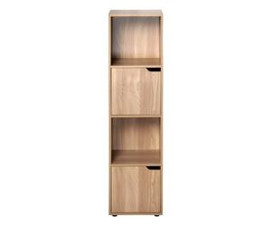 Calicosy - Meuble 4 Cases décor Bois 2 Portes - Modu