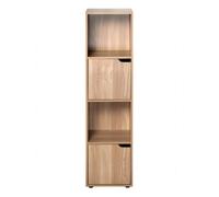 Calicosy - Meuble 4 Cases décor Bois 2 Portes - Modu