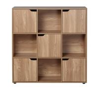 Calicosy Meuble 9 Cases Décor Chêne