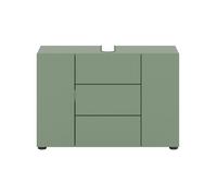 CALICOSY - Meuble sous lavabo 3 portes L82 cm - NUA - Vert