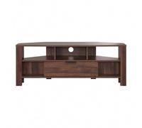 Calicosy - Meuble TV d'angle 1 Tiroir Décor Bois - L120 cm