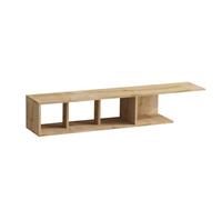 CALICOSY - Meuble TV suspendu décor chêne saphir L150 cm - PAN - Bois clair
