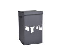 CALICOSY - Panier à linge pliant avec couvercle - Blanc