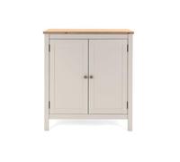 Calicosy Petit Buffet 2 Portes Effet Cachemire et chêne L80 cm - Lund