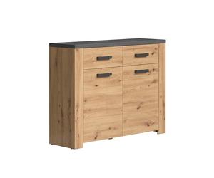 Calicosy Petit Buffet avec 2 Portes et 2 tiroirs de 116 cm de Long