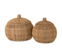 Calicosy Set 2 Paniers Arrondis en Jute Naturel - DANTYA