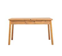 CALICOSY - Table à manger extensible de 120 à 150 cm décor pin atlantique - SANTIAGO - Pin atlantique