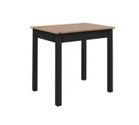 CALICOSY - Table à manger L110 cm - ALENTO - Chêne artisan / noir