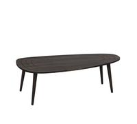 CALICOSY - Table basse avec plateau aux bords arrondis L115 cm - SWEET - Gris anthracite
