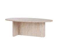 Calicosy Table Basse avec Plateau Ovale L120 cm - Anna