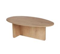 CALICOSY - Table basse avec plateau ovale L125 cm - ANNA - Chêne