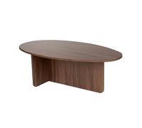 CALICOSY - Table basse avec plateau ovale L125 cm - ANNA - Noyer-Noyer