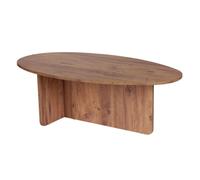 Calicosy Table basse avec plateau ovale, longueur 125 cm - ANNA