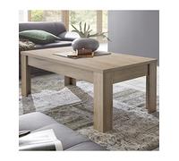 Calicosy Table Basse - Fabrication Italienne - en Panneaux de Particules Décor Chêne Clair- pour Salon - L122 x l45 x H65 cm