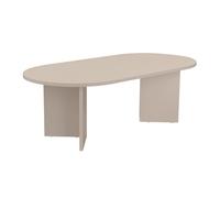 CALICOSY - Table basse ovale L119 cm - IRIS - Cashmere