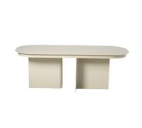 Calicosy - Table Basse Rectangulaire L120 cm avec Plateau aux Bords Arrondis et 2 Pieds Pleins - L120 x P44 x H45 cm - Design Moderne et Élégant - Modèle Alma