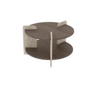 Calicosy Table basse ronde double plateau D70 cm MILO