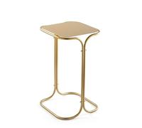 Calicosy Table d'appoint avec plateau rectangulaire en métal, hauteur 52 cm - ELI