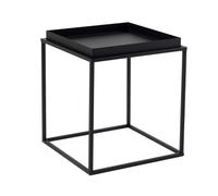 Calicosy Table d'appoint carrée avec plateau relevé, H52 cm - SKYE