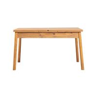 Calicosy Table de salle à manger extensible de 120 à 150 cm, finition pin atlantique - SANTIAGO