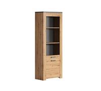 CALICOSY Vaisselier 2 Portes Dont 1 en Verre trempé H199 cm - Suivre