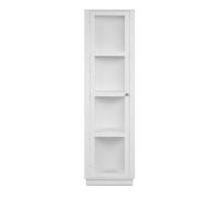 CALICOSY - Vitrine 3 étagères blanche H195 cm - ARLES - Blanc