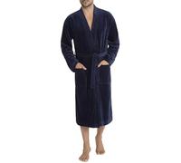 CALIDA After Shower Peignoir bien-être avec doublure en éponge hommes, en éponge absorbante et velours doux, avec poches appliquées