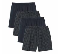 CALIDA Boxers bleu foncé / blanc, Taille XL