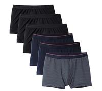CALIDA Boxers 'Natural Benefit' bleu foncé / pourpre / noir / blanc, Taille M