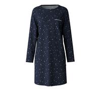 CALIDA Chemise de nuit bleu foncé / blanc, Taille M