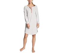CALIDA Chemise de Nuit Manches Longues Sweet Dreams 100% Coton Interlock(Rose Bud)