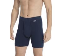 Calida Cotton 1 : 1 Boxer, Extra Long Hommes, Fines côtes, avec Ceinture Souple et Jambe Plus Longue