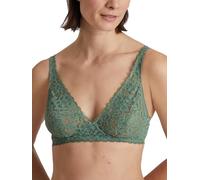 CALIDA Dentelle Natural Comfort Soutien-Gorge, Semi-Voilage, Vert Laurel, 85A Femmes