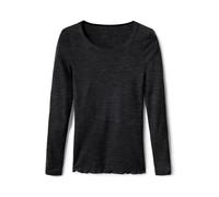 Calida Donna T-Shirt à Manches Longues avec col roulé en Soie pour Femme