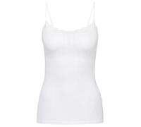 CALIDA Maillot de corps Etude Toujours – semi-transparent blanc, bretelles réglables, Taille L