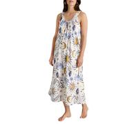 Calida Favourites Chemise de Nuit Dames, Longueur 125cm, en Coton, Coupe décontractée