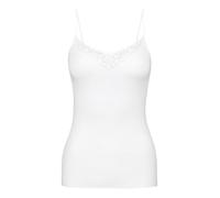 CALIDA Débardeur Sense – Bretelles spaghettis réglables – sans coutures – 100% coton – Blanc
