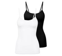 CALIDA Femmes Top Spaghetti, 2er Paquet - Naturel Comfort, Maillot, Top, Jersey