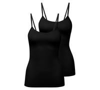 CALIDA Femmes Top Spaghetti, 2er Paquet - Naturel Comfort, Maillot, Top, Jersey
