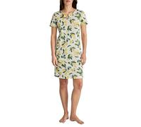 CALIDA Flower Nights Chemise de Nuit Manches Courtes Dames, en Coton Bio, Respirant, thermorégulateur, Facile d'entretien, Longueur 95cm