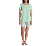 CALIDA Flower Nights Pyjama Court Soft Green