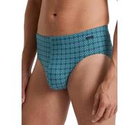 CALIDA Grafic Cotton, Slips Homme, Storm Blue,