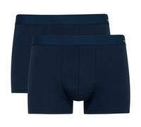 CALIDA Lot de 2 boxers pour homme, en coton code, taille élastique, coton activité, bleu foncé, M