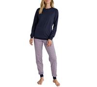 CALIDA Lovely Nights Ensemble de Pijama, Bleu Paon, 52-54 Femmes