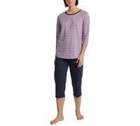 CALIDA Lovely Nights Ensemble de Pijama, Bleu Paon, 42-44 Femmes