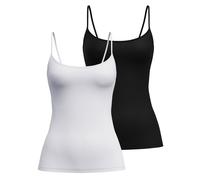 CALIDA Maillot de corps 'Sleek Skin' noir / blanc, Taille XS
