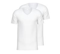 CALIDA Natural Benefit T-Shirt en V, Pack de 2 Hommes, en Pack avantageux