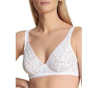 CALIDA Natural Comfort Lace Bra, Opaque, White, 100A Women's